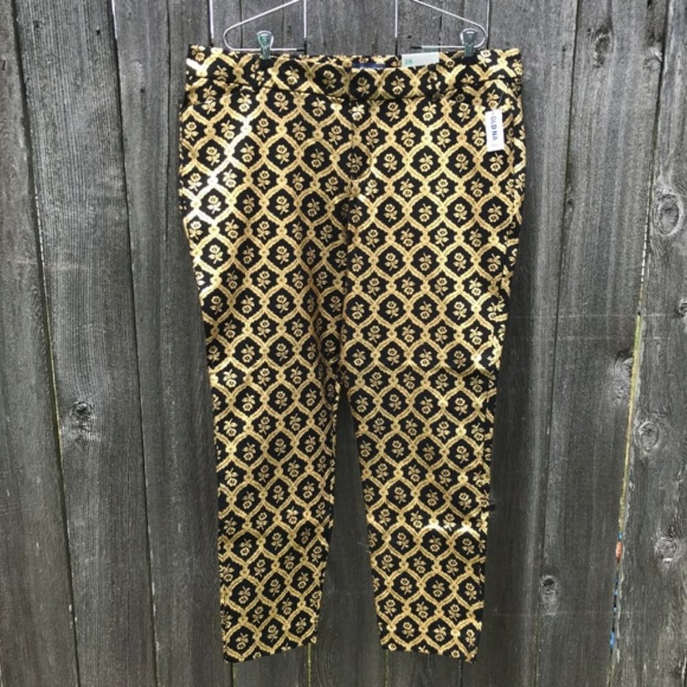 Gold & Black Old Navy Pixie DressPants - NWT